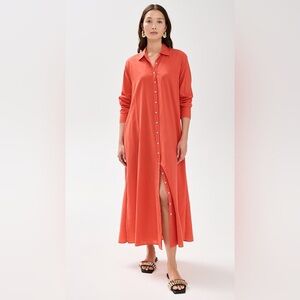 Xirena boden cotton maxi dress red AS IS *